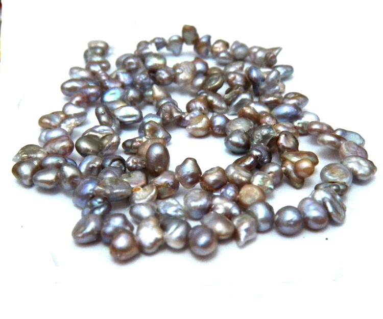 Natural Colours Tiny Top Drilled Keishi Pearls